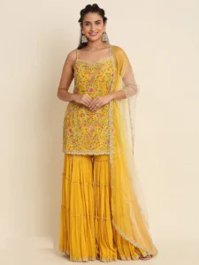 Yellow Floral Sarara - Image 2